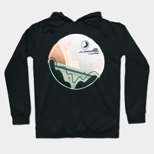 Muted Circle Environment - Graphic Illustration Hoodie